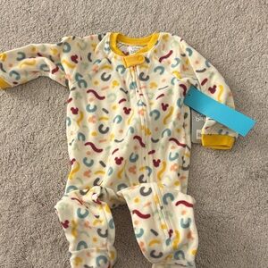 NEW Disney baby Multicolor Patterned Footie